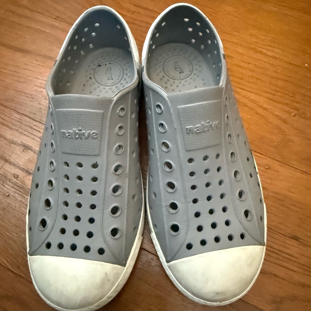 Native Gray Perforated Slip-Ons